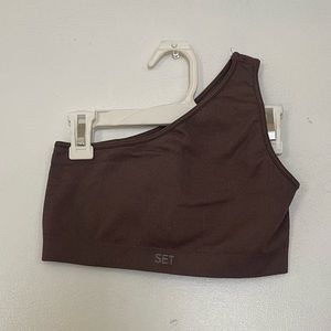 SET Active - Sculptflex One Shoulder Bra - Pepper